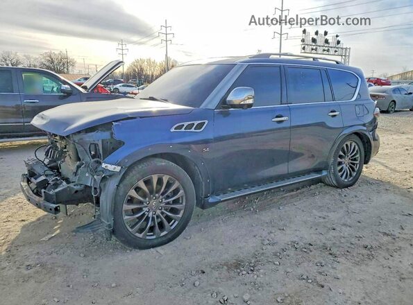 JN8AZ2NE6G9120440 2016 INFINITI QX80 Черный Задняя левая четверть