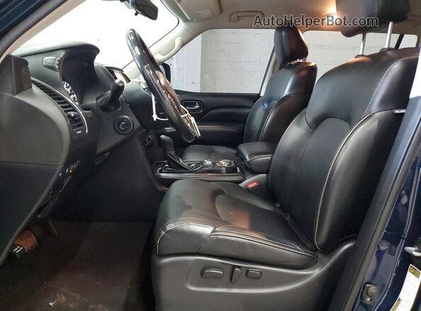 JN8AZ2AE2M9270644 2021 INFINITI QX80 Синий Вид панели приборов