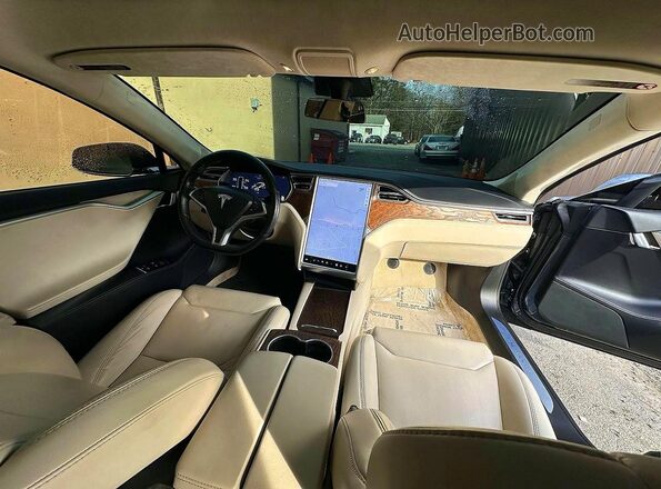 5YJSA1E25JF243568 2018 TESLA MODEL Серый Вид задних сидений