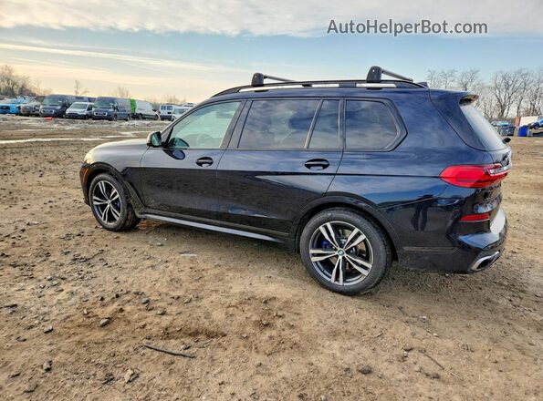 5UXCX4C55KLS37056 2019 BMW X7 Синий Задняя правая четверть