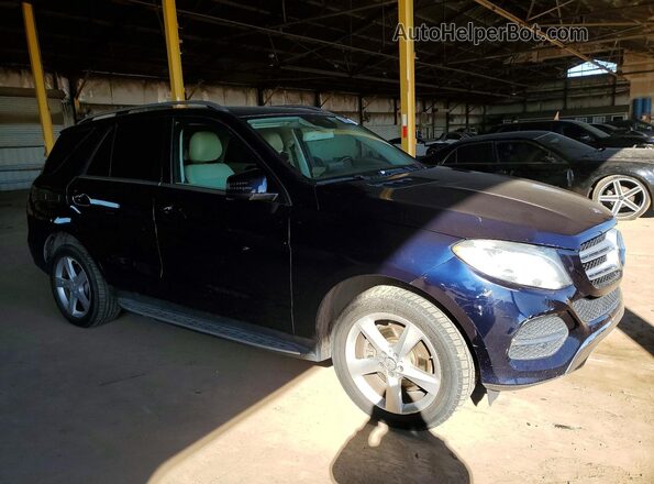 4JGDA5JB2GA699742 2016 MERCEDES-BENZ GLE Blue Widok z przodu