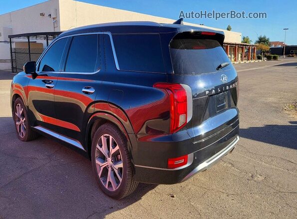 KM8R54HE3MU240752 2021 HYUNDAI PALISADE Синий Передняя правая четверть