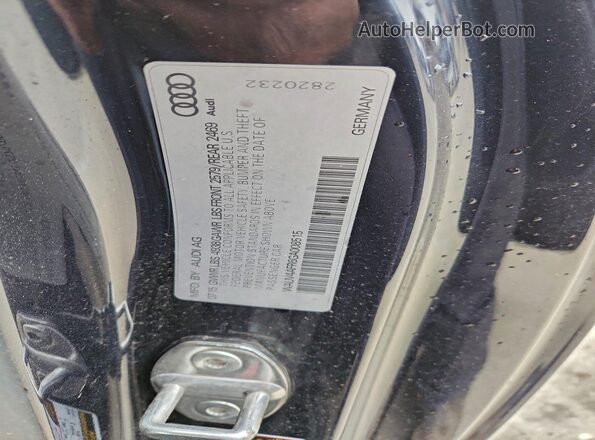 WAUV4AFR6GA008515 2016 AUDI S5 Синий Вид наклейки с VIN-кодом