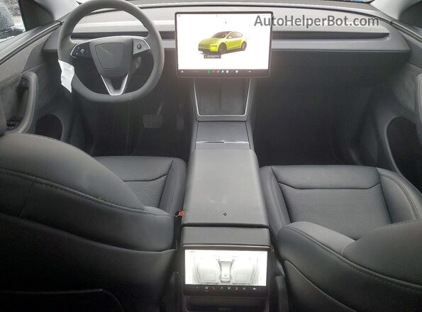 7SAYGDED8TF427808 2026 TESLA MODEL Y Silver Widok zestawu wskaźników
