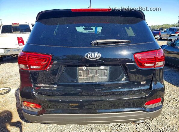 5XYPG4A35KG569496 2019 KIA SORENTO Черный Вид салона спереди