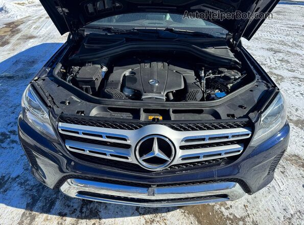 4JGDF6EE9KB225916 2019 MERCEDES-BENZ GLS Blue Вид панелі приладів