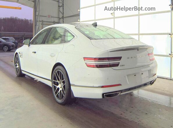 KMTGB4SC2NU092298 2022 GENESIS G80 Белый Передняя правая четверть