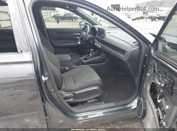 7FARS5H59PE008077 2023 HONDA CR-V HYBRID Gray Widok wnętrza z przodu