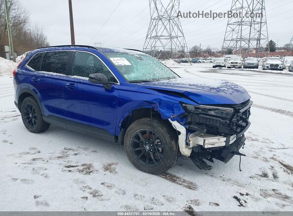 7FARS6H8XRE031001 2024 HONDA CR-V HYBRID Синий Передняя правая четверть