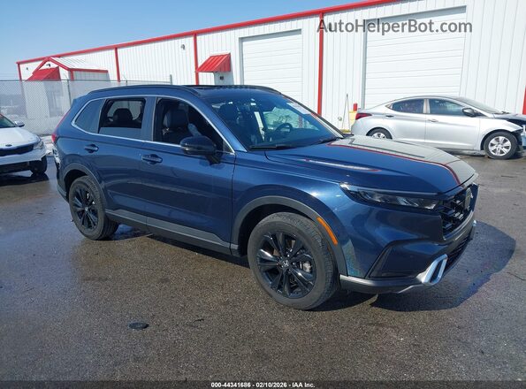 7FARS6H94RE003543 2024 HONDA CR-V HYBRID Синий Передняя правая четверть