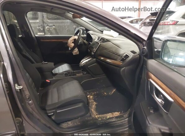 7FART6H56LE002699 2020 HONDA CR-V HYBRID Gray Вид салону спереду
