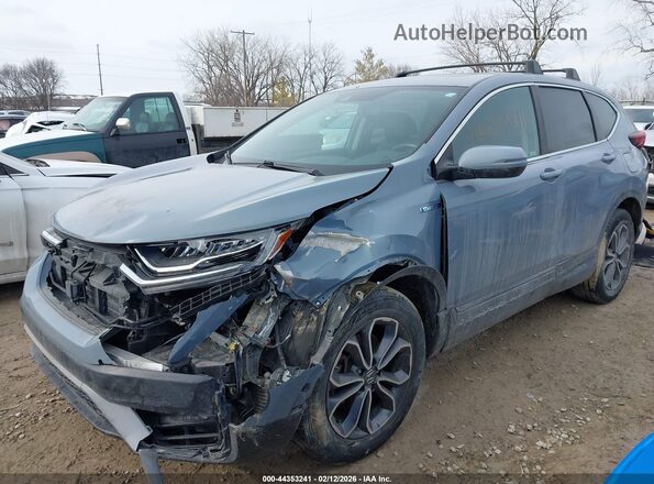 7FART6H84ME035129 2021 HONDA CR-V HYBRID Light Blue Przód lewy