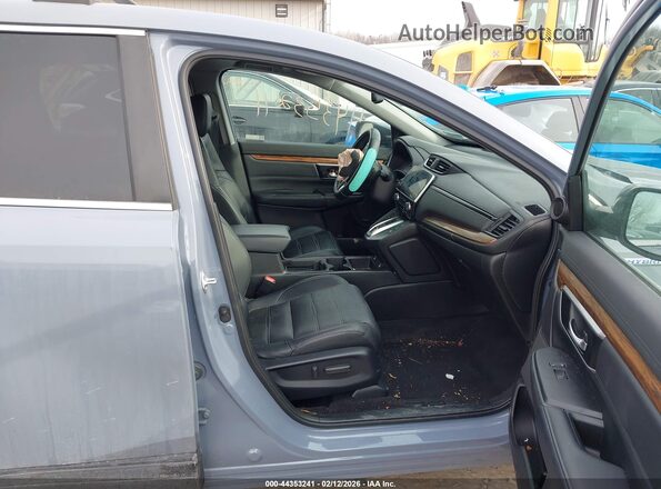 7FART6H84ME035129 2021 HONDA CR-V HYBRID Light Blue Widok wnętrza z przodu