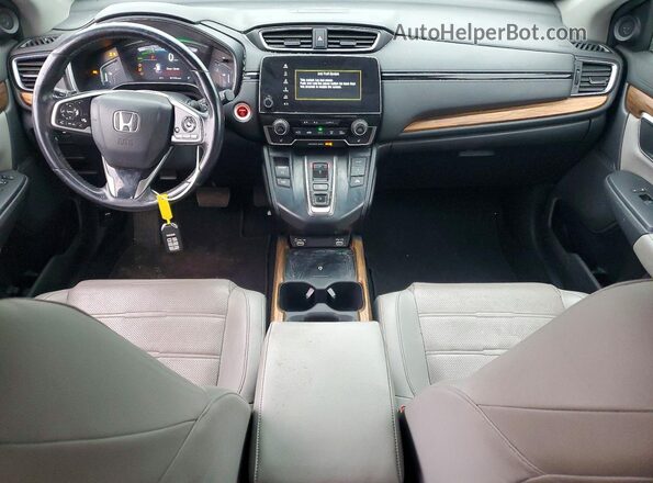 7FART6H90ME031491 2021 HONDA CR-V Blue Widok deski rozdzielczej