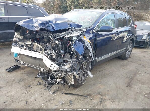 7FART6H99ME037290 2021 HONDA CR-V HYBRID Blue წინა მარცხენა ხედი სამი მეოთხედიდან