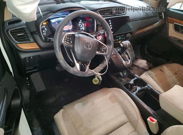 7FARW1H54KE021387 2019 HONDA CR-V Белый Вид панели приборов