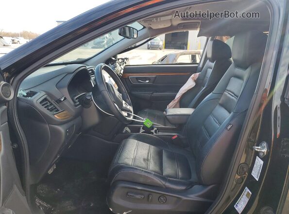 7FARW1H82HE031998 2017 HONDA CR-V Черный Вид салона спереди