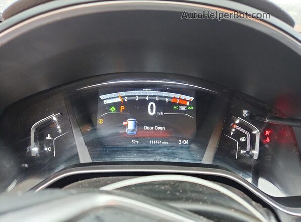 7FARW1H85KE020212 2019 HONDA CR-V White Widok zestawu wskaźników