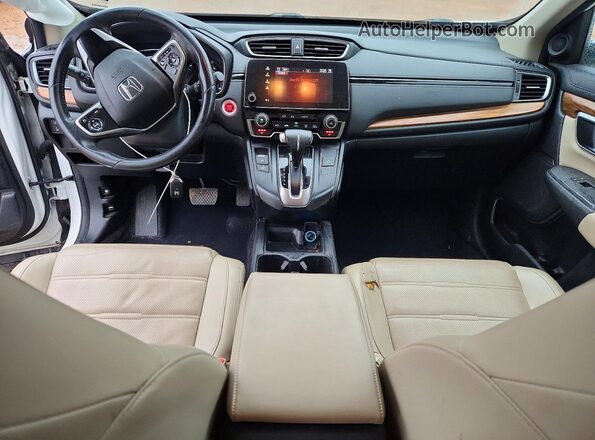 7FARW1H85KE020212 2019 HONDA CR-V White Widok deski rozdzielczej