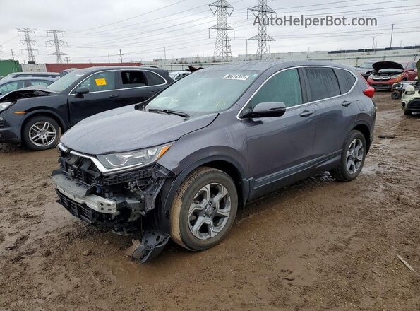 7FARW2H52JE006052 2018 HONDA CRV Gray Przód lewy