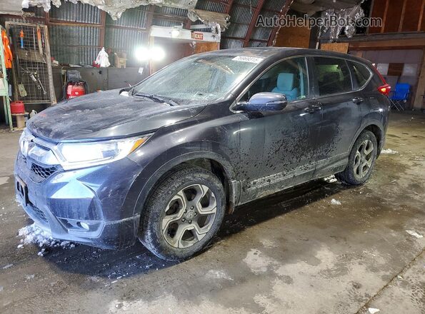 7FARW2H5XJE063440 2018 HONDA CR-V Charcoal Front left