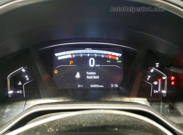 7FARW2H5XJE063440 2018 HONDA CR-V Charcoal Instrument cluster view