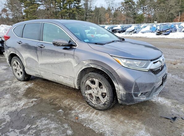 7FARW2H81KE017555 2019 HONDA CR-V Серый Передняя правая четверть