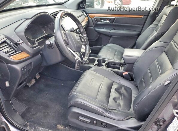 7FARW2H81KE017555 2019 HONDA CR-V Серый Вид салона спереди