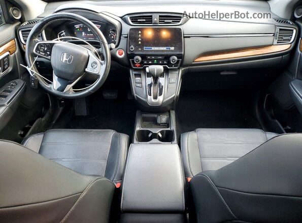 7FARW2H81KE017555 2019 HONDA CR-V Серый Вид панели приборов