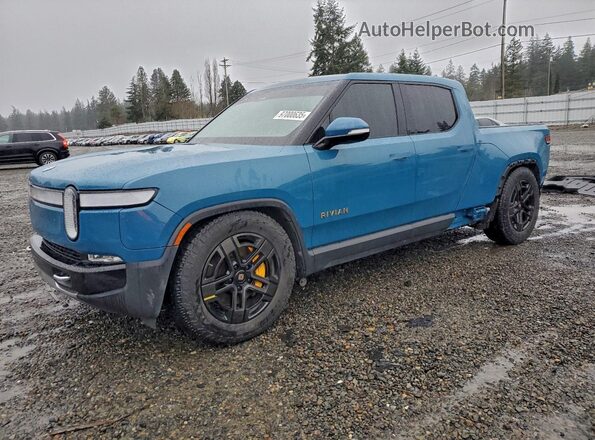 7FCTGAAA5PN019771 2023 RIVIAN R1T Blue წინა მარცხენა ხედი სამი მეოთხედიდან