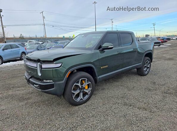 7FCTGAAL1PN024435 2023 RIVIAN R1T Зеленый Передняя левая четверть