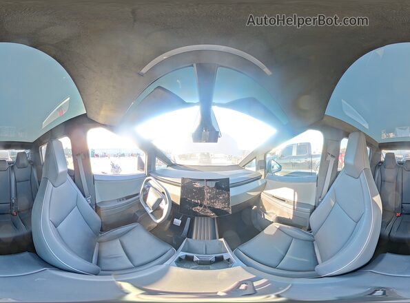 7G2CEHED2SA074365 2025 TESLA CYBERTRUCK Silver 360 interior view