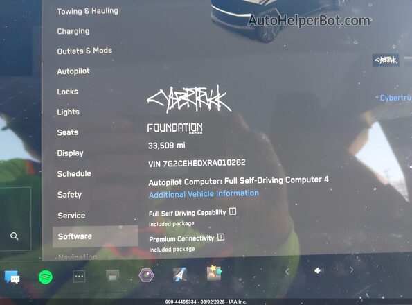 7G2CEHEDXRA010262 2024 TESLA CYBERTRUCK Черный Вид задних сидений