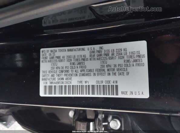 7MMVAABW5SN139024 2025 MAZDA CX-50 HYBRID Black Widok komory silnika