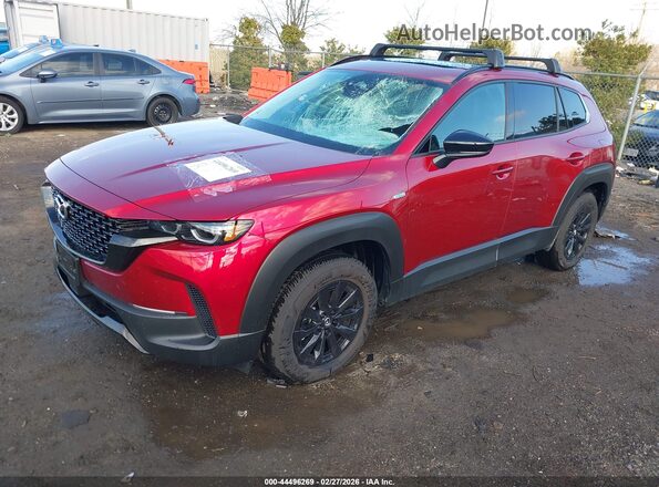 7MMVAADW8SN138687 2025 MAZDA CX-50 HYBRID Бордовый Передняя левая четверть