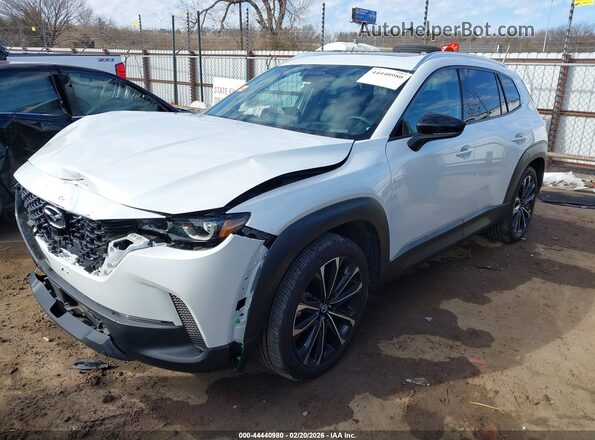 7MMVABEM8SN360472 2025 MAZDA CX-5 White Առջևի ձախ երեք քառորդ տեսարան