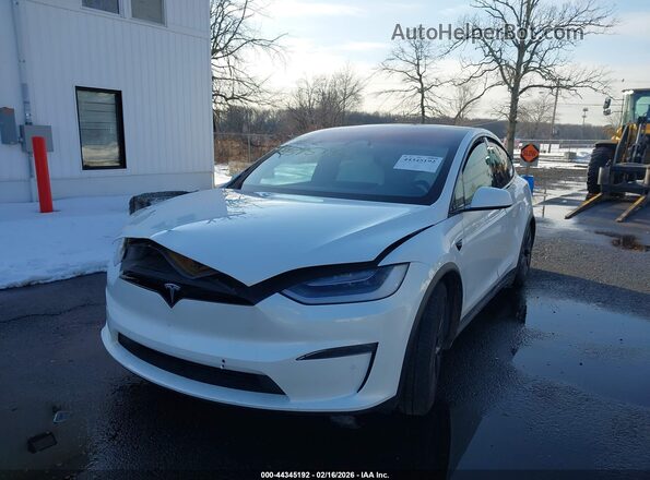 7SAXCAE51NF356436 2022 TESLA MODEL X Белый Передняя левая четверть