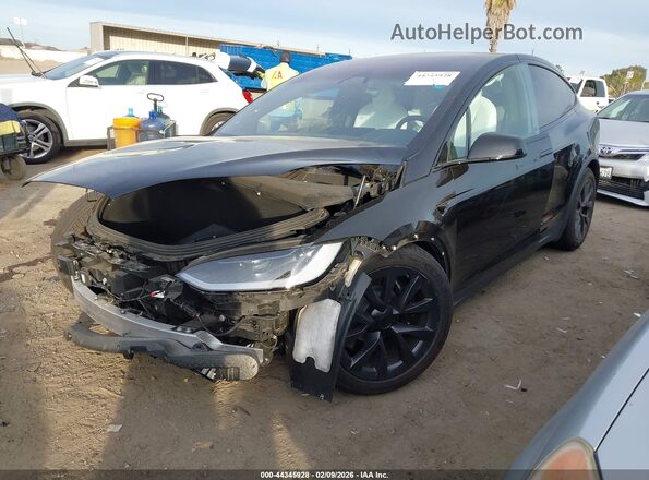 7SAXCAE52PF425296 2023 TESLA MODEL X Черный Передняя левая четверть
