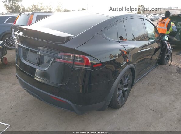 7SAXCAE52PF425296 2023 TESLA MODEL X Черный Задняя правая четверть