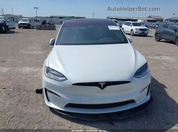 7SAXCBE50PF402413 2023 TESLA MODEL X White Widok zestawu wskaźników