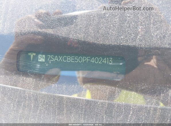 7SAXCBE50PF402413 2023 TESLA MODEL X White Widok komory silnika