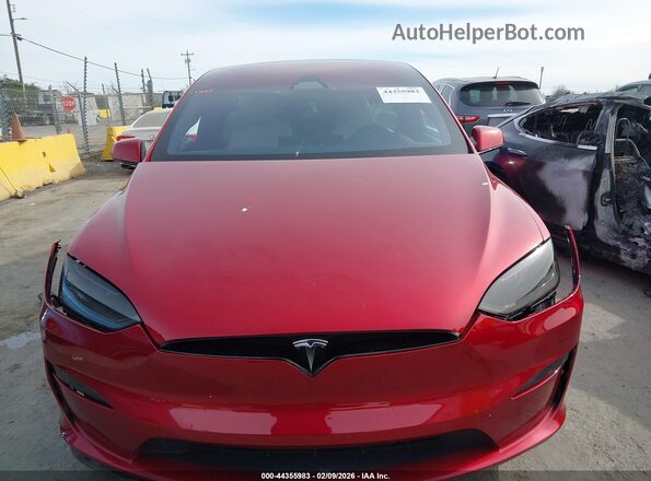 7SAXCBE50PF405571 2023 TESLA MODEL X Red Widok zestawu wskaźników