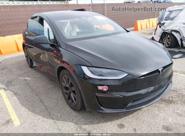 7SAXCBE51PF417552 2023 TESLA MODEL X Черный Передняя правая четверть