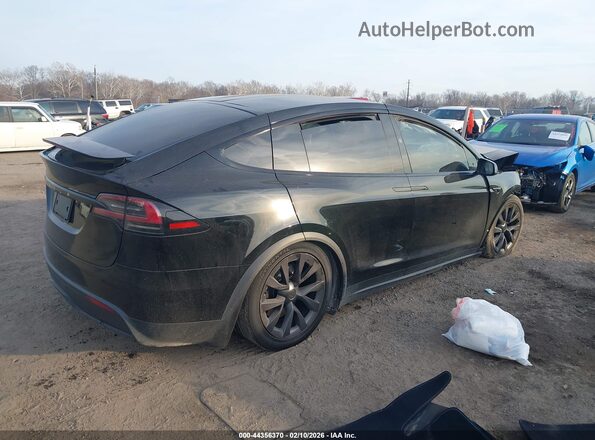 7SAXCBE51RF455317 2024 TESLA MODEL X Черный Задняя правая четверть