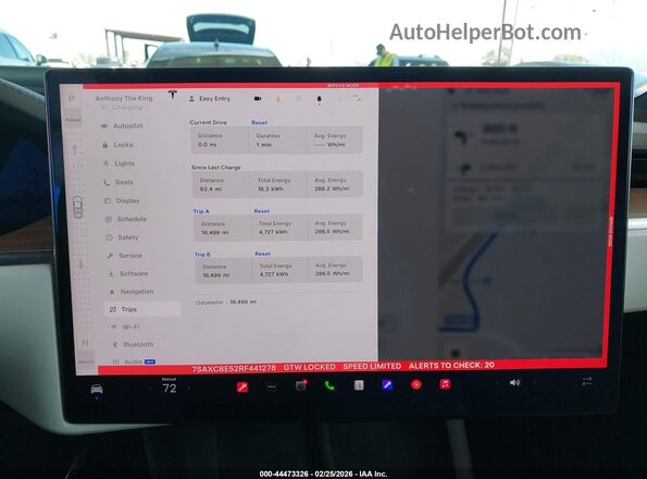 7SAXCBE52RF441278 2024 TESLA MODEL X White Vista de los asientos traseros