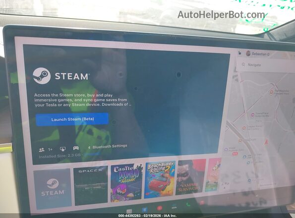 7SAXCBE57NF363929 2022 TESLA MODEL X Синий 