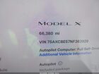 2022 Tesla Model X Dual Motor All-wheel Drive Синий vin: 7SAXCBE57NF363929