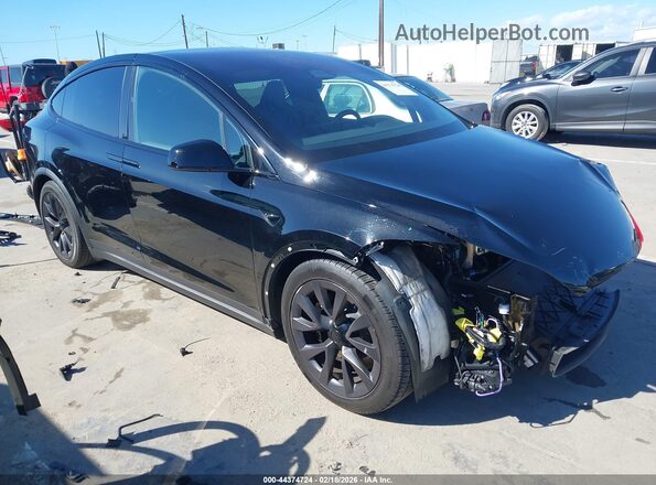 7SAXCBE59RF436689 2024 TESLA MODEL X Черный Передняя правая четверть
