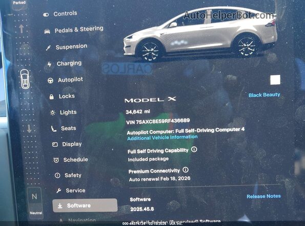 7SAXCBE59RF436689 2024 TESLA MODEL X Черный 