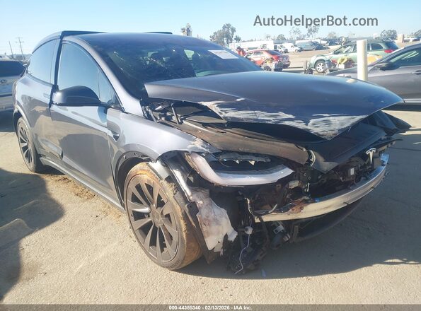 7SAXCBE63NF359143 2022 TESLA MODEL X Black Przód prawy
